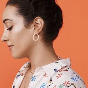 ✨ Diamonique Inside Out Hoop Earrings✨